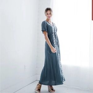 Polagram Blue Maxi Dress